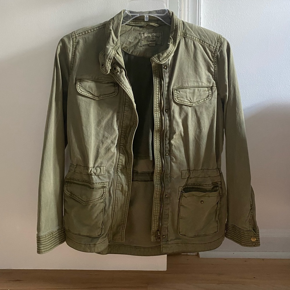 Olive green lucky brand jacket